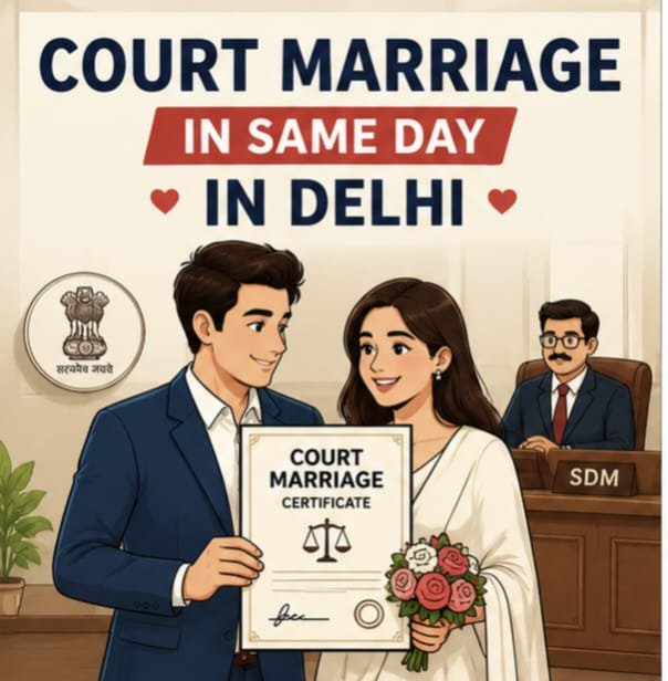 Form V Marriage Certificate Tis Hazari SDM Delhi - Government Approved Court Marriage Certificate Same Day Validity